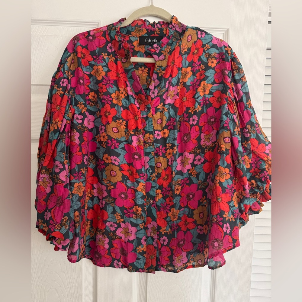 Fab'rik Women's Floral Blouse - Multicolor